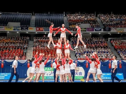 🏆箕面自由学園、前人未到の6連覇！🎉 世界初の大技「ダブルアップ」で大歓声
