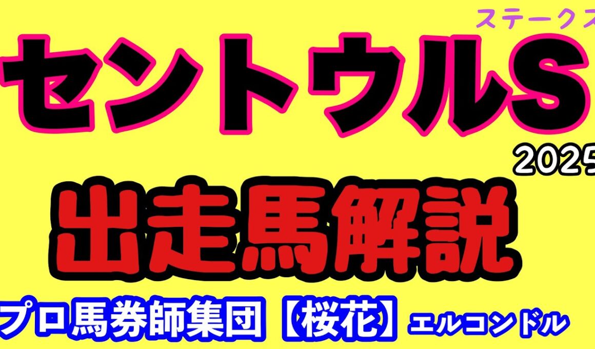 エルコンドル氏のセントウルステークス2025出走馬解説！！サマースプリントシリーズ最終戦！そして秋の大一番スプリンターズステークスを見据えて注目の一戦！