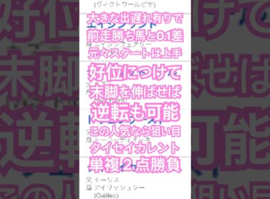 朝日杯フューチュリティステークス2024 予想 #メチャクチャ良く当たると穴党に人気の競馬予想家