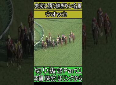 ウオッカ　阪神ジュベナイルフィリーズ　切り抜きPart１　#競馬　#ドキュメンタリー 　#ウオッカ