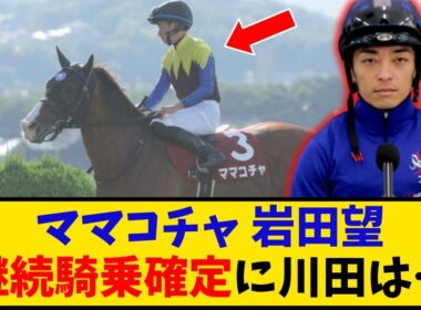 【スプリンターズS】「ママコチャ 岩田望騎手継続騎乗確定！川田はどうなる… 」に対するみんなの反応【反応集】