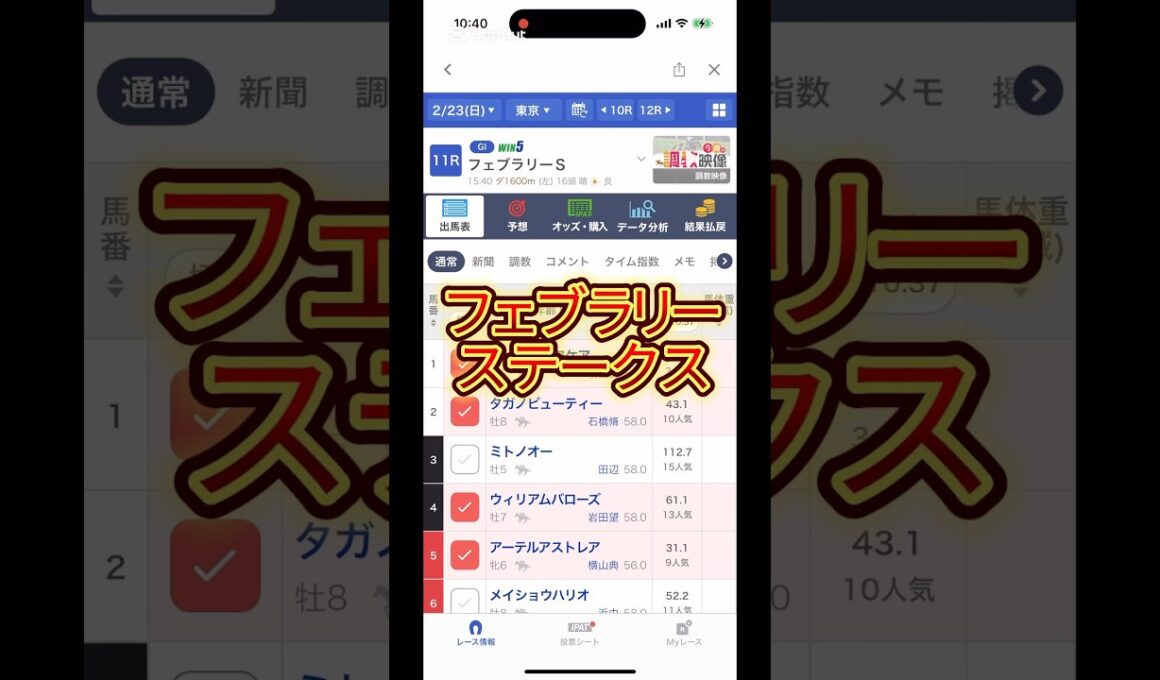 #フェブラリーs #フェブラリーステークス #競馬 #競馬予想