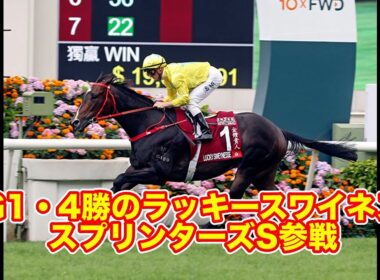 【スプリンターズS】香G1・4勝のラッキースワイネスがスプリンターズS参戦！！！ 16日に来日へ