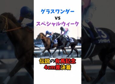 グラスワンダーvsスペシャルウィーク伝説の有馬記念4cm差決着#競馬 #horse