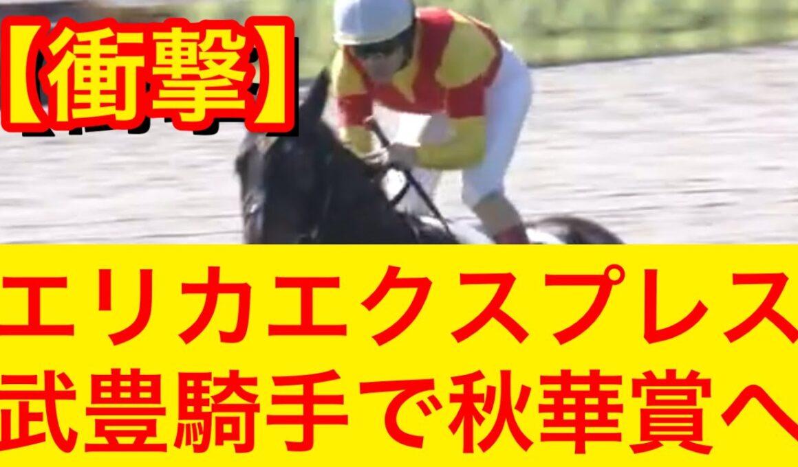 【競馬】エリカエクスプレスが秋華賞2025へ武豊騎手との新コンビで挑む！勝負になるのか？【競馬の反応集】