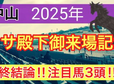 【イサ殿下御来場記念2025】競馬予想(最終結論)