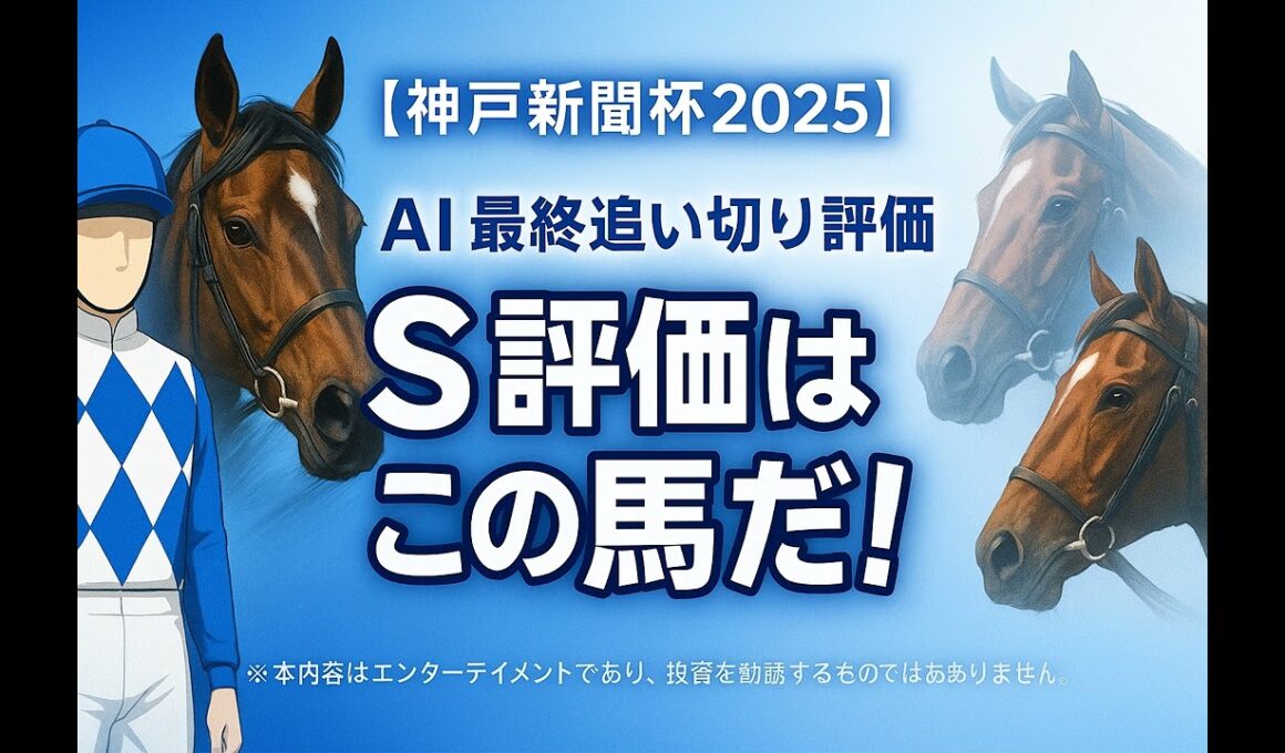 神戸新聞杯2025追い切り解説：AIが導くS評価とは？！菊花賞への切符を掴む伏兵は？(ショウヘイ/エリキング/ジョバンニ/ライトトラック/デルアヴァー/ジョイボーイ/パッションリッチ/アルマデオロ)