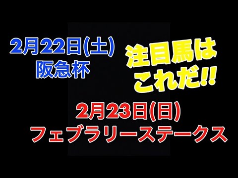 2025 フェブラリーステークス 阪急杯 注目馬‼️
