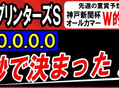 【 スプリンターズＳ 2025 】 10-0-0-0！秒で本命 決まった！断然１強！ ＆対抗候補・穴馬候補も紹介！
