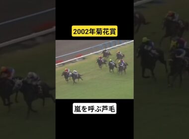 【2002年菊花賞】波乱の幕開けそして菊に咲いた大逆転 #競馬 #ヒシミラクル#ノーリーズン#菊花賞#shorts