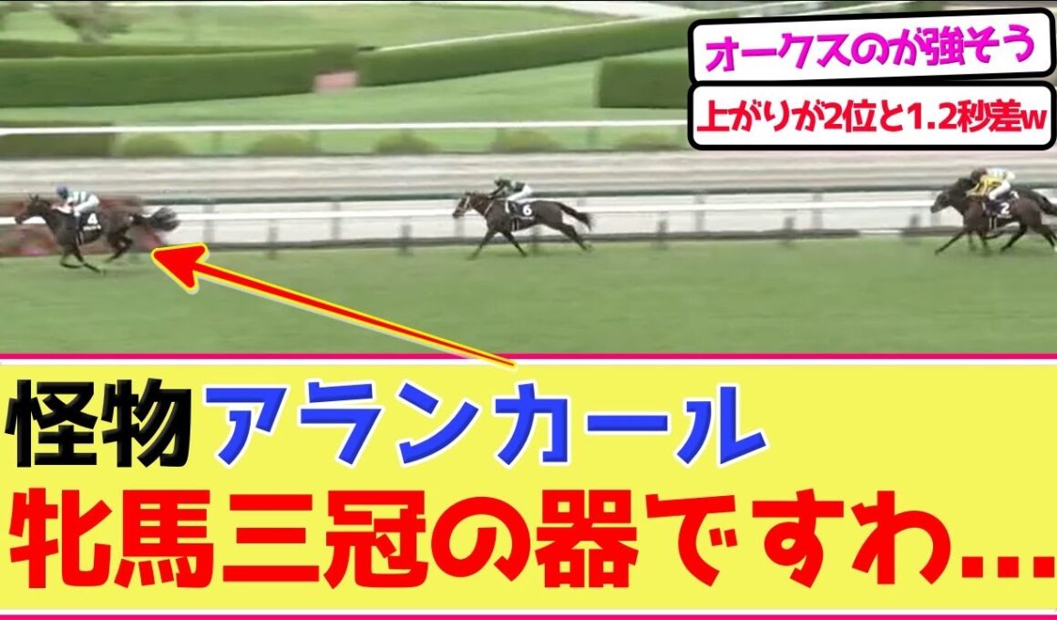 2歳牝馬アランカールさん、ガチで怪物www 阪神JF確定か…【競馬ファンの反応】
