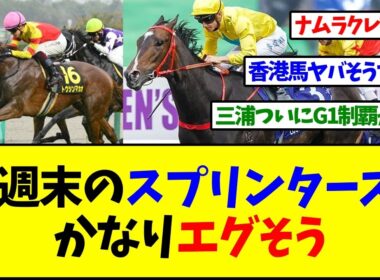 【スプリンターズステークス】メンバーがかなりエグそうだな…【反応集】