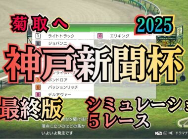 神戸新聞杯 2025 G2 最終版 シミュレーション ５レース  菊花賞へ！
