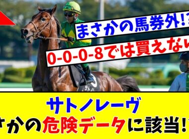 【スプリンターズS】【衝撃の事実判明!?】サトノレーヴまさかの危険データに該当!?www