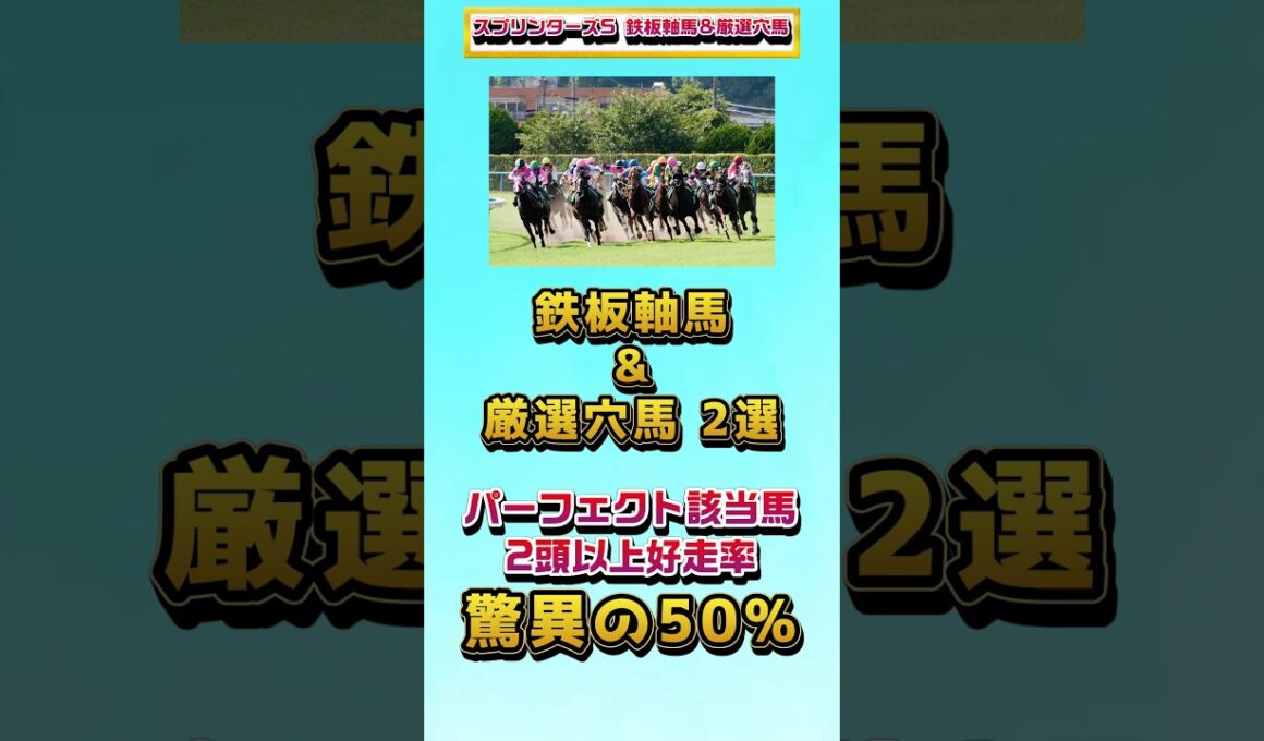 【スプリンターズステークス2025 鉄板軸馬&厳選穴馬2選】#スプリンターズs #スプリンターズステークス #スプリンターズs2025 #スプリンターズステークス2025 #競馬 #競馬予想
