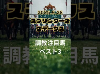 【スプリンターズステークス 2025】調教注目馬ベスト3！このG1から調教が良く見えた馬、3頭をピックアップしたいと思います。宜しくお願いします！