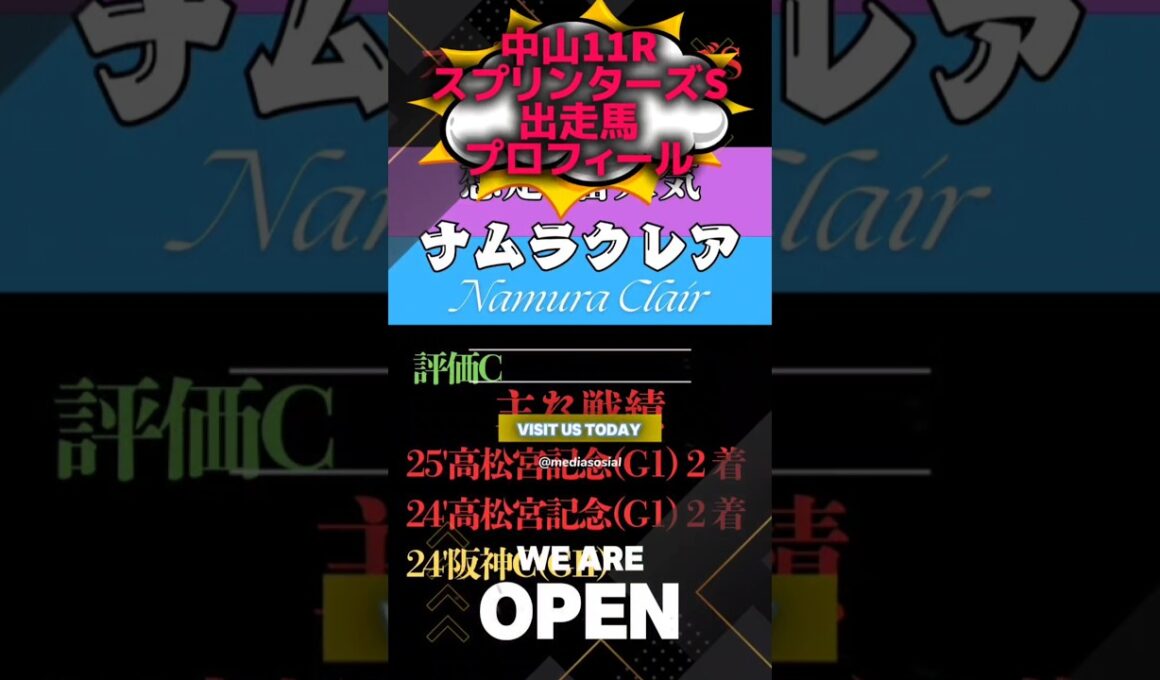 📉[スプリンターズS]出走馬チェック📉#競馬予想 #競馬 #スプリンターズステークス2025　#スプリンターズステークス
