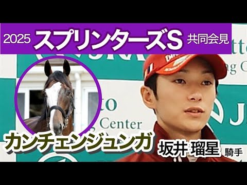 【スプリンターズＳ2025】カンチェンジュンガに初騎乗の坂井瑠星騎手「毎回脚を使えるイメージの馬」…ＪＲＡ共同会見