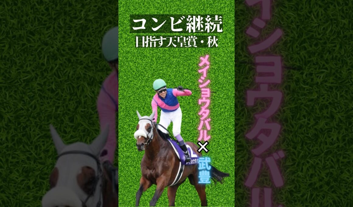 コンビ継続で目指す天皇賞秋　#武豊 #メイショウタバル #競馬