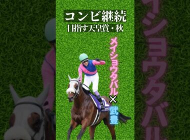コンビ継続で目指す天皇賞秋　#武豊 #メイショウタバル #競馬