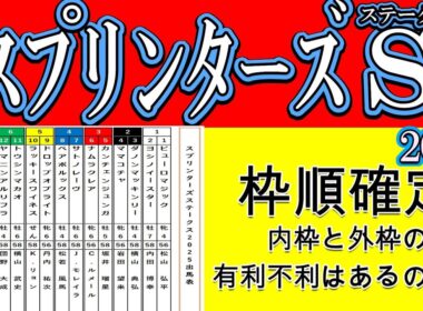 スプリンターズステークス2025枠順確定！１人気想定サトノレーヴは4枠7番！ナムラクレアは3枠6番！ピューロマジックは最内1枠1番！逃げ先行が想定されるジューンブレアは7枠13番！ルガルは8枠15番！