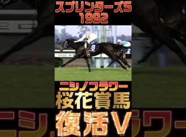【過去のスプリンターズSプレイバック】桜花賞馬ニシノフラワー復活V #競馬予想 #競馬 #競馬予想 #スプリンターズs  #short #shorts　