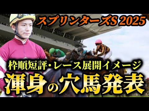 【スプリンターズステークス2025【レース展開】枠順発表後の渾身の穴馬とレース展開　予想・見解