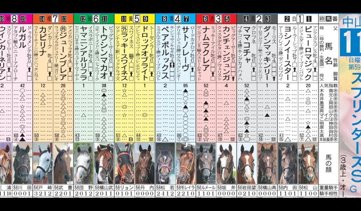 【スプリンターズステークス】さぁ、昨年（三連単的中）以上の払い戻しはこの馬からだ