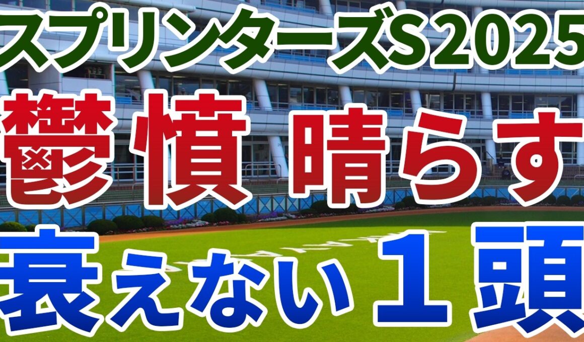 スプリンターズステークス2025 追い切り後【買いの1頭】公開！内前有利の馬場と前哨戦を徹底検証！不運な前走から巻き返し必至の実力馬は？