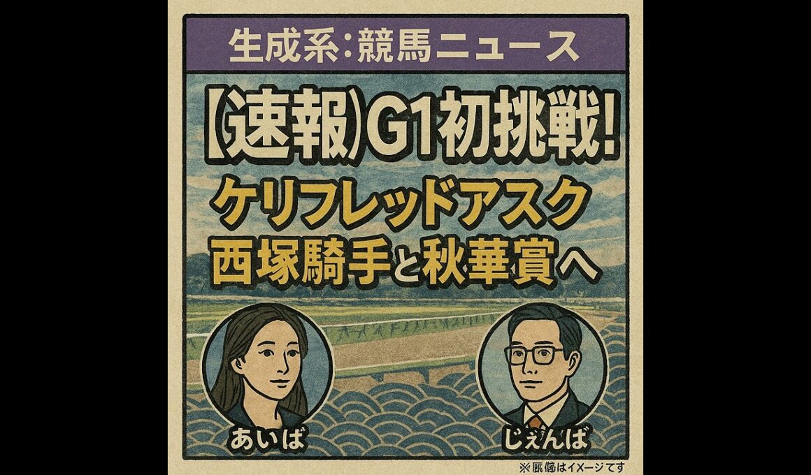 【速報】ケリフレッドアスク、西塚騎手と秋華賞へ！G1初挑戦の若武者に注目