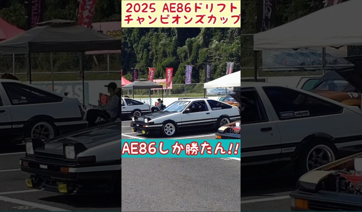【AE86】2025AE86チャンピオンズカップ AE86しか勝たん!!#shorts  #イニシャルd #drift #AE86#トヨタ#日光サーキット#4AG#LEVIN#トレノ