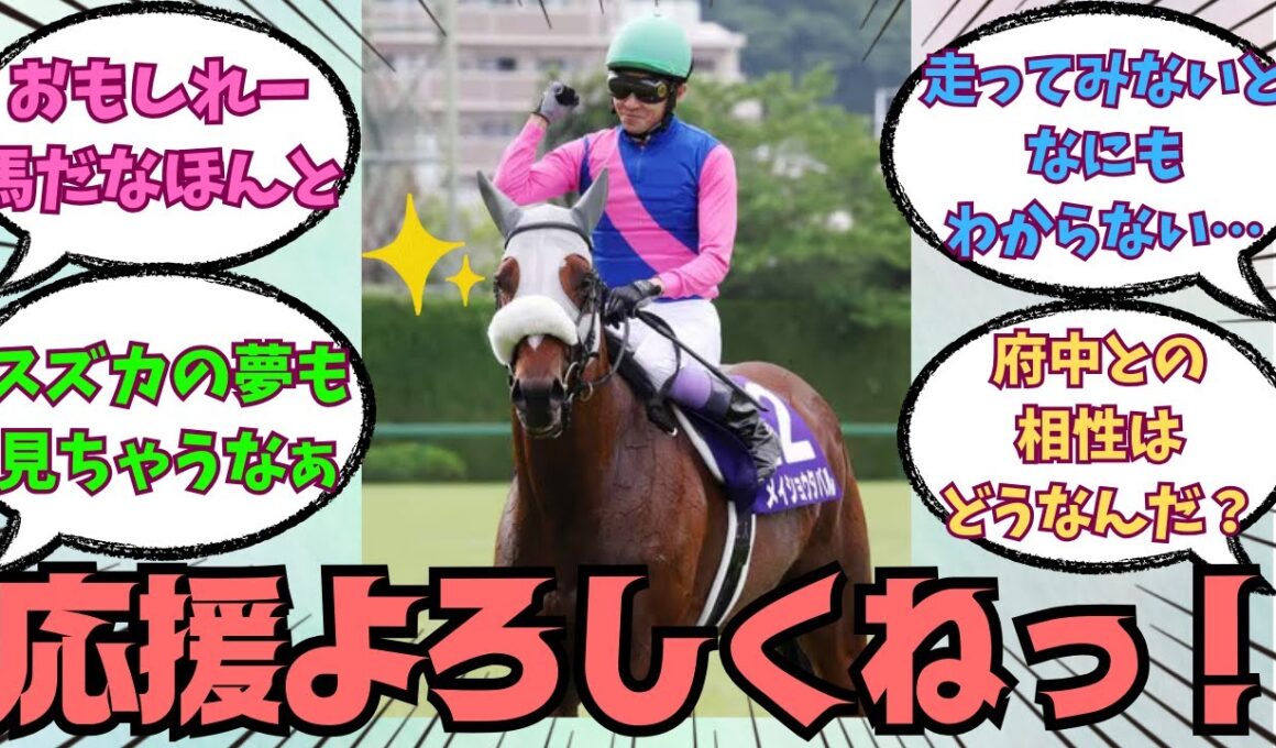 【メイショウタバル】天皇賞秋2025に出走！鞍上は武豊さん！に対する競馬好きの反応【競馬の反応集】
