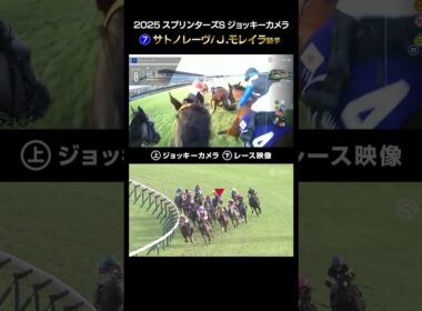 【ジョッキーカメラ×レース映像】2025年スプリンターズステークス サトノレーヴ J.モレイラ騎手 #shorts ｜JRA公式