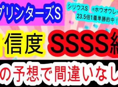 【競馬予想】スプリンターズステークス2025　G1回収率170%の天才予想！　枠　展開　コース全て最高のあの馬が1番強いです！！