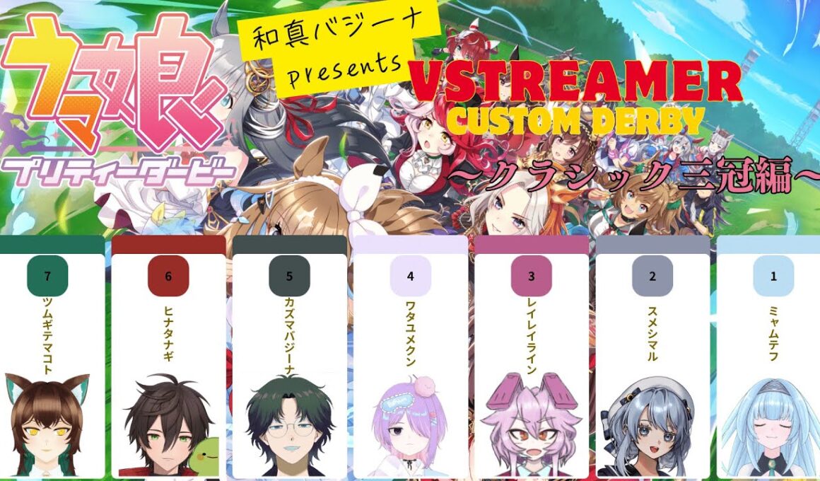 【ウマ娘】初主催✨️Vtuberカスタムダービー🐎クラシック三冠編