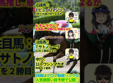 スプリンターズステークス（G1）2025☆ピューロマジック・ナムラクレア【投資競馬塾】☆あたると美馬の人気順買い目予想☆過去10年分析＆サイン #shorts