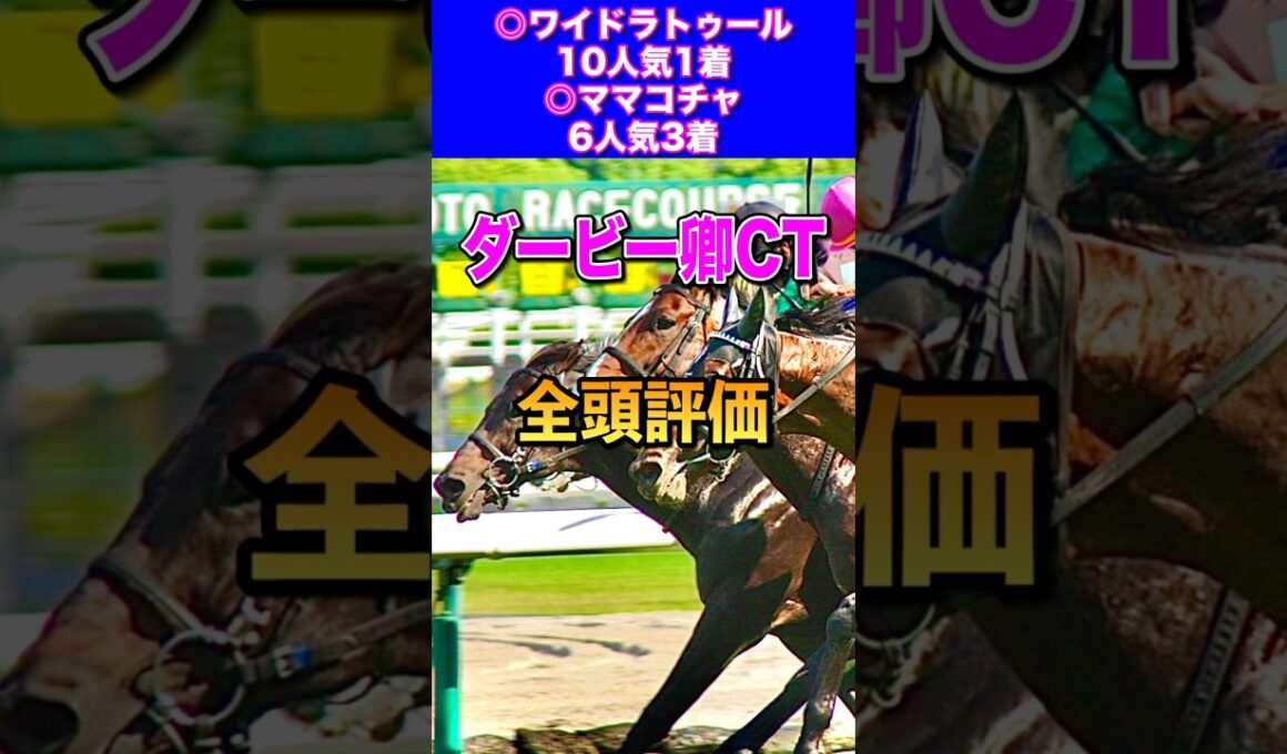 【ダービー卿チャレンジトロフィー2025全頭評価】高松宮記念◎ママコチャ3着🔥