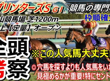 【スプリンターズS2025】全頭考察 上半期GⅠ12戦9勝の競馬の専門学校が徹底分析