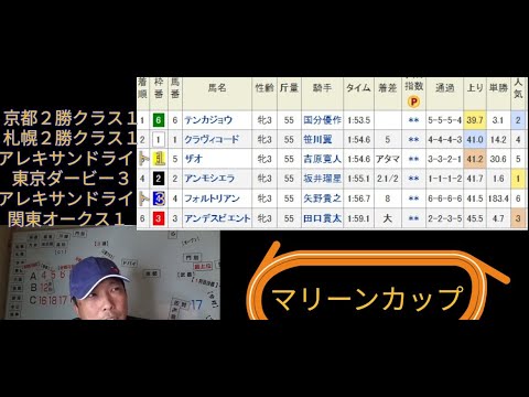 【2025マリーンカップ】関東オークスのルメール 勝てば新歴史 つまり歴史通りは・・・ 実績着列競馬予想 船橋マリーンC予想