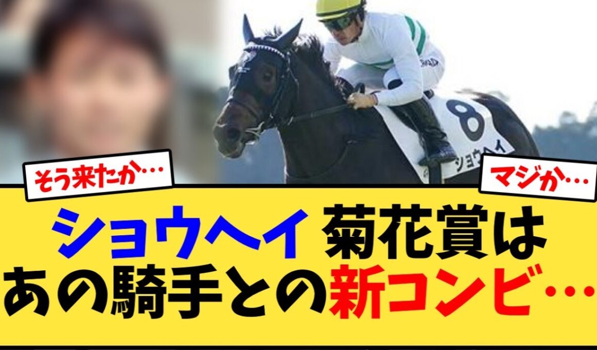 ショウヘイ 菊花賞はあの騎手との新コンビ…【競馬反応集】