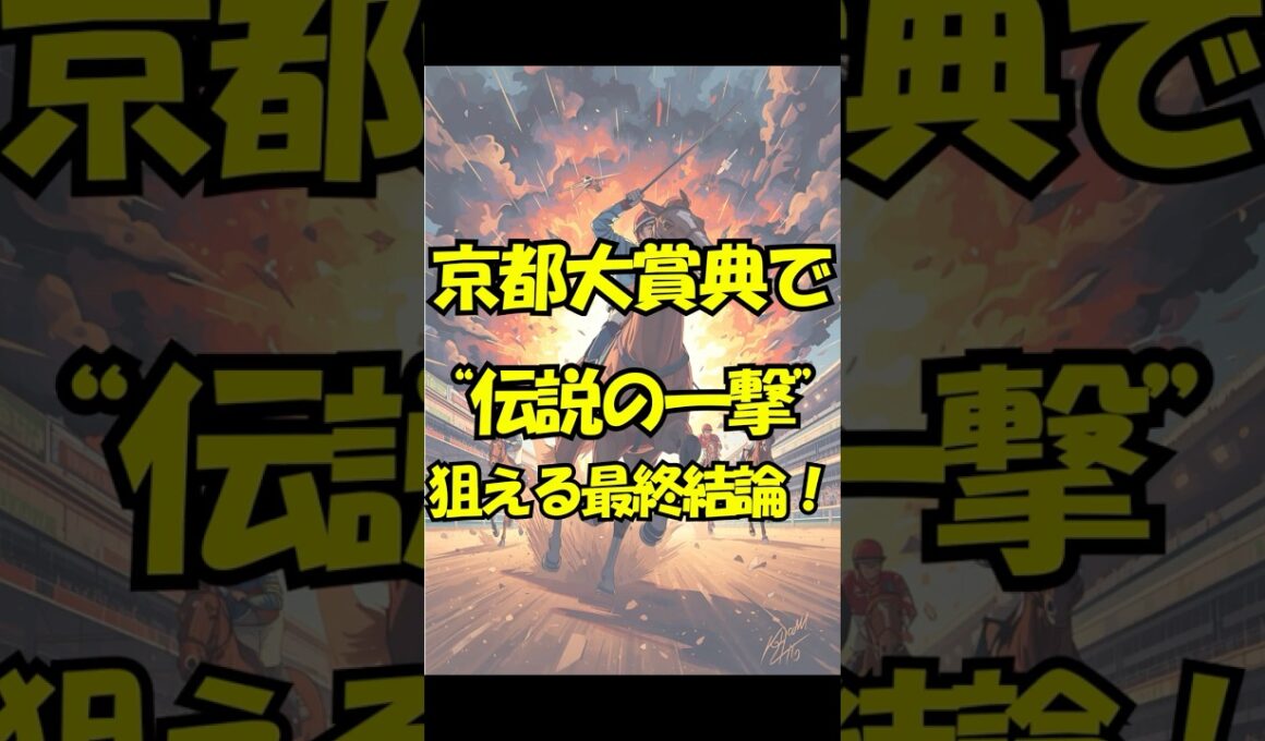 京都大賞典で“伝説の一撃”狙える最終結論！#競馬 #京都競馬 #京都大賞典 #重賞予想 #競馬予想 #無料予想 #競馬好き #馬券 #馬券生活 #競馬情報 #競馬ファン #競馬ニュース #競馬女子
