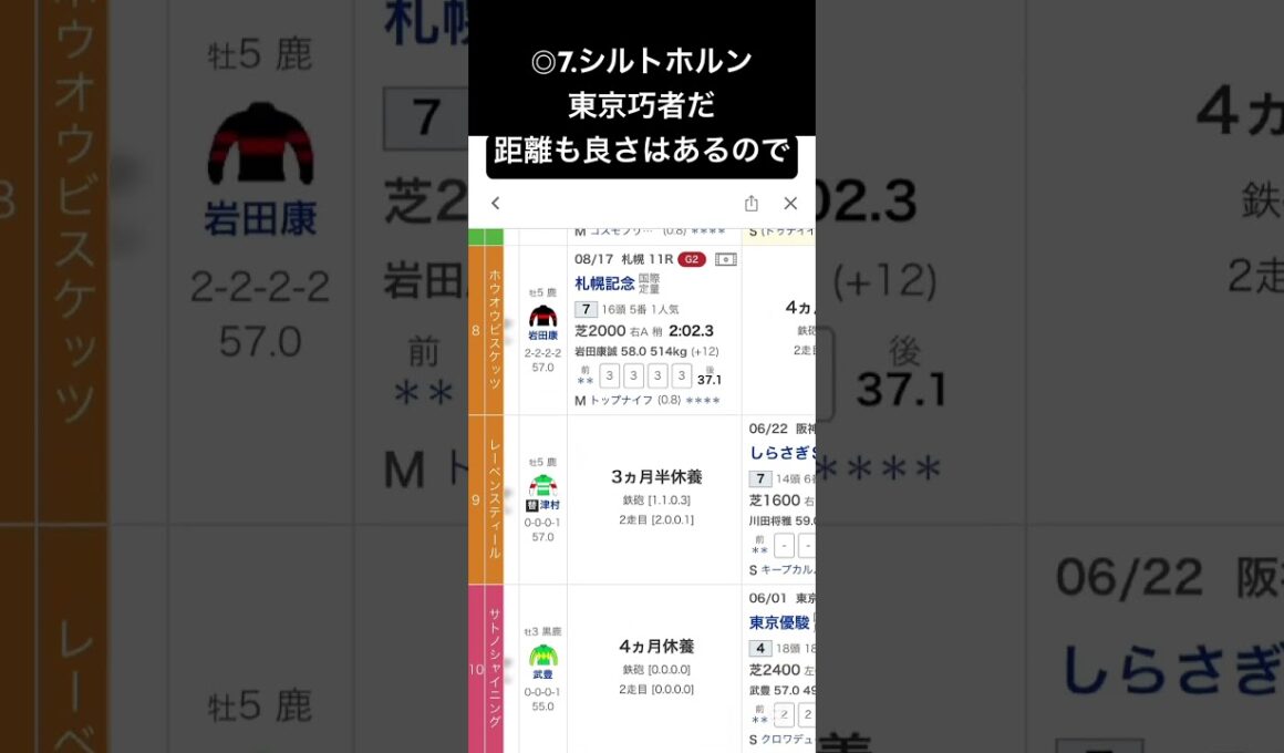 毎日王冠の予想で、ここから天皇賞秋は大きく関わるぞ #競馬 #競馬予想 #中央競馬予想 #中央競馬 #東京競馬予想 #東京競馬 #東京競馬場 #毎日王冠