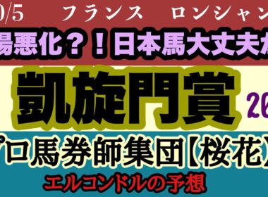 エルコンドル氏の凱旋門賞2025予想！！枠の不利と雨馬場が脅威になるも日本馬は克服なるか！？日本悲願の凱旋門賞制覇へ頑張れ日本馬！