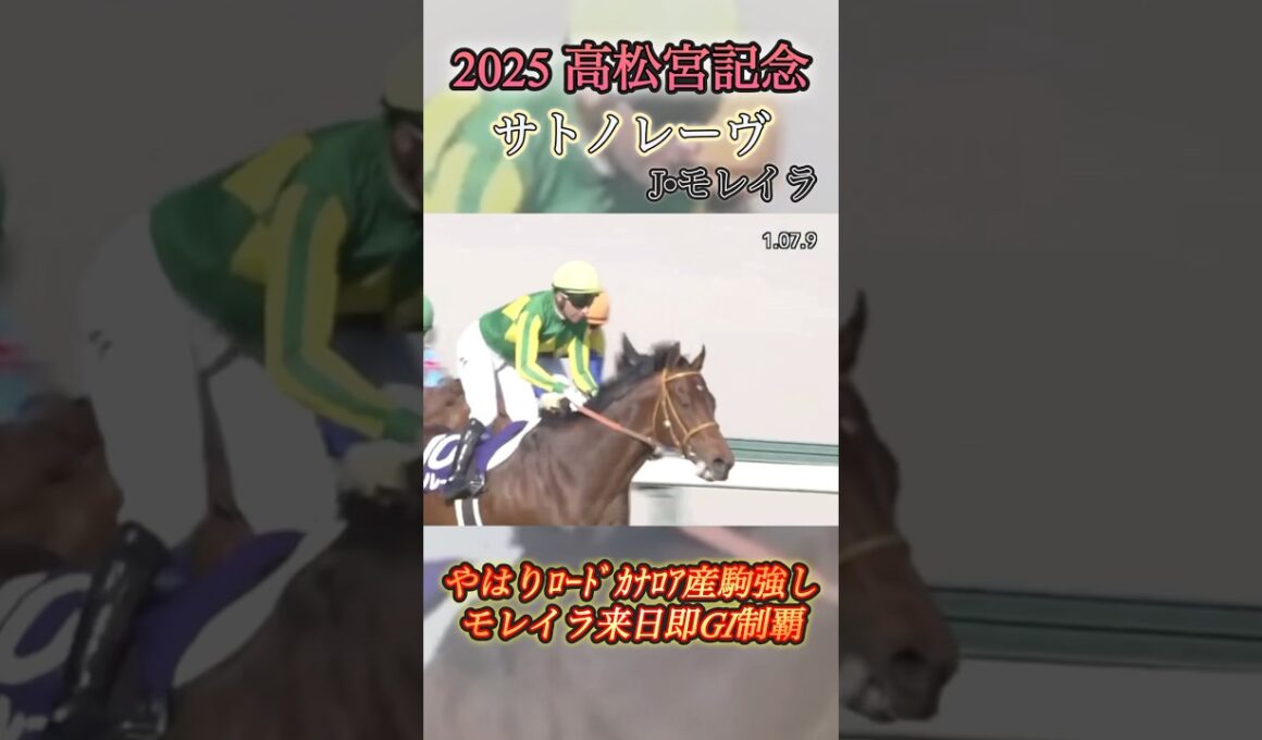 【高松宮記念】サトノレーヴ＆モレイラ　#競馬  #高松宮記念  #サトノレーヴ  #shorts