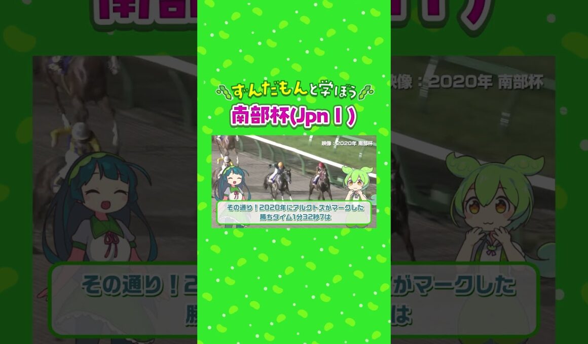 【ずんだもんと学ぼう】第38回マイルチャンピオンシップ南部杯(JpnⅠ)