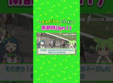 【ずんだもんと学ぼう】第38回マイルチャンピオンシップ南部杯(JpnⅠ)
