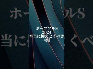 【ホープフルステークス】皆様に少し遅れたクリスマスプレゼントをお渡しします🎅今年も1年ありがとうございました！皆様Good luck🔥#競馬予想 #ホープフルステークス #ジュタ#マジックサンズ