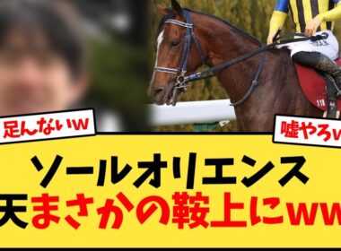 天皇賞秋 ソールオリエンス 鞍上はあの人にwww【競馬反応集】
