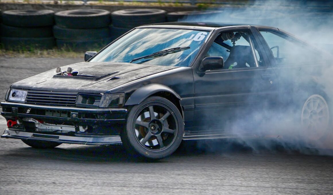 もしかしてモンスター？ k24a ハチロク 🔥 AE86 ハチロクドリフト日本一決定戦 2025 🔥【Cars and...】日光サーキット