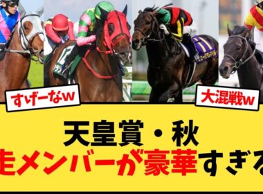 天皇賞秋の出走馬予定馬が豪華すぎる件w【競馬反応集】